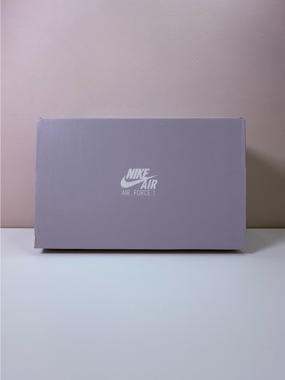 Nike Air Force 1 Gray Shoe Box Empty Replacement Storage Box with Tissue Paper